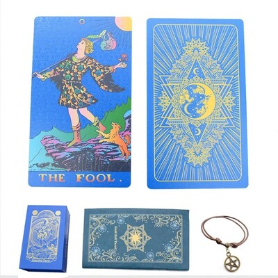 Prémium Tarot kártyakészlet használati utasítással Tarotkártyatartó táska Pszichikai leolvasások Tökéletes kezdőknek, profiknak