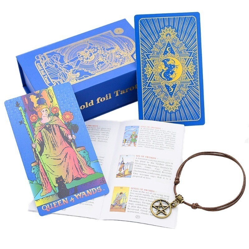 Set de cărți de tarot premium cu instrucțiuni Geanta de suport pentru cărți de tarot Lecturi psihice Povestire Perfect pentru profesioniști începători