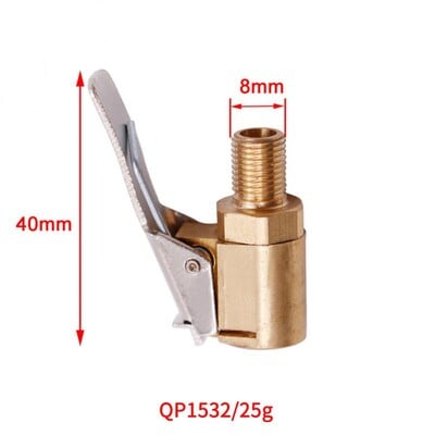 Clemă supapă anvelopei auto 2 în 1 duză din alamă pentru pompă Conector pentru umflator mandrina de aer Adaptor supapă pentru pompă gonflabilă Accesorii pentru anvelope