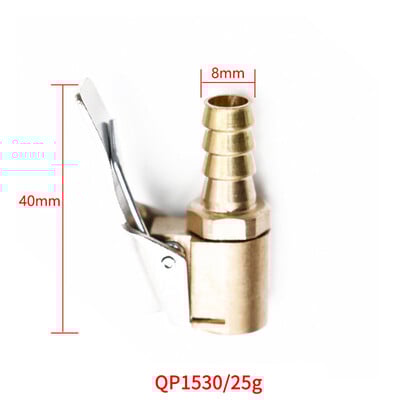 Clemă supapă anvelopei auto 2 în 1 duză din alamă pentru pompă Conector pentru umflator mandrina de aer Adaptor supapă pentru pompă gonflabilă Accesorii pentru anvelope