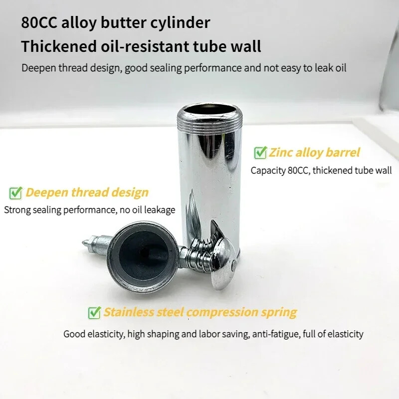 Kapacitet 80cc 1000PSI Izlazni tlak Podmazivač Mini pištolj za podmazivanje Stroj Ručni podmazivač visokog pritiska Ručni alati