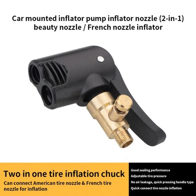 Pumpa za bicikle Adapter za crijevo s mlaznicom s dvostrukom glavom Servisni dijelovi za pumpu F/VA/V Schrader/Presta pretvarač ventila Bicikl