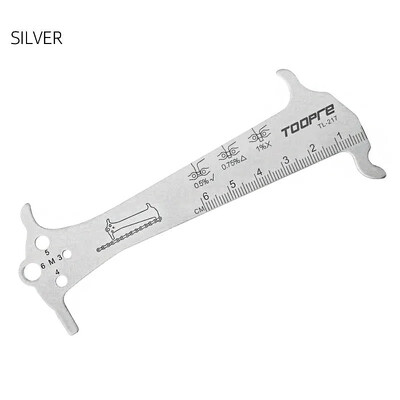 Indikator istrošenosti lanca bicikla Ravnalo Alat za popravak Od nehrđajućeg čelika Planinska cesta Mjerač lanca bicikla Kontrola mjerenja Promjer vijka