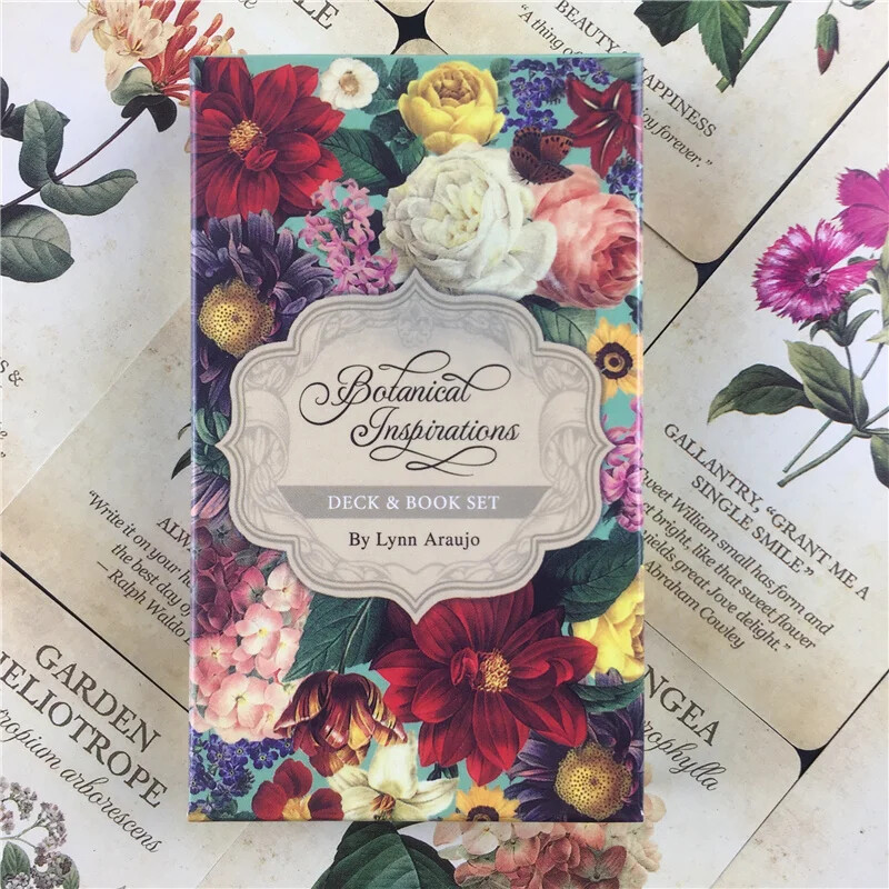 Botanická inšpirácia Veštecké karty Tajomné veštenie Tarotový balíček Spoločenská hra Vynikajúci kvetinový dizajnPre ženy a dievčatá