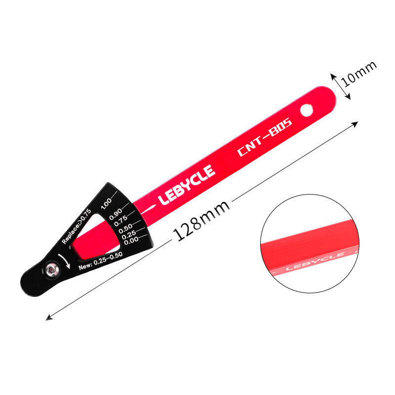 Rigla de măsurare a lanțului de bicicletă de munte Indicator de uzură Instrument pentru etrier de detectare a întinderii lanțului de bicicletă de drum Accesorii pentru biciclete