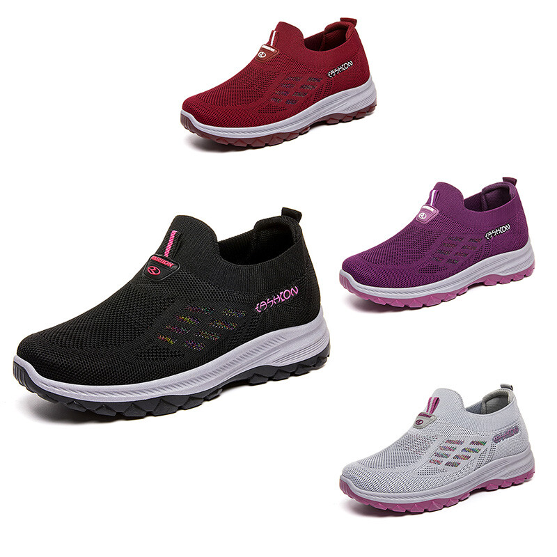TaoBo Cipele za hodanje Ljeto 2023 Nove ženske cipele Prozračne bez čipke Mekani potplat Čarape Tenisice Udobne ženske sportske cipele Tenis