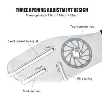 MTB Колоездене Дискова спирачка Инструменти за подравняване на ротора Инструменти за регулиране на шосеен велосипед Ремонт на пролуката Корекция Регулиране Велосипеден ключ от неръждаема стомана