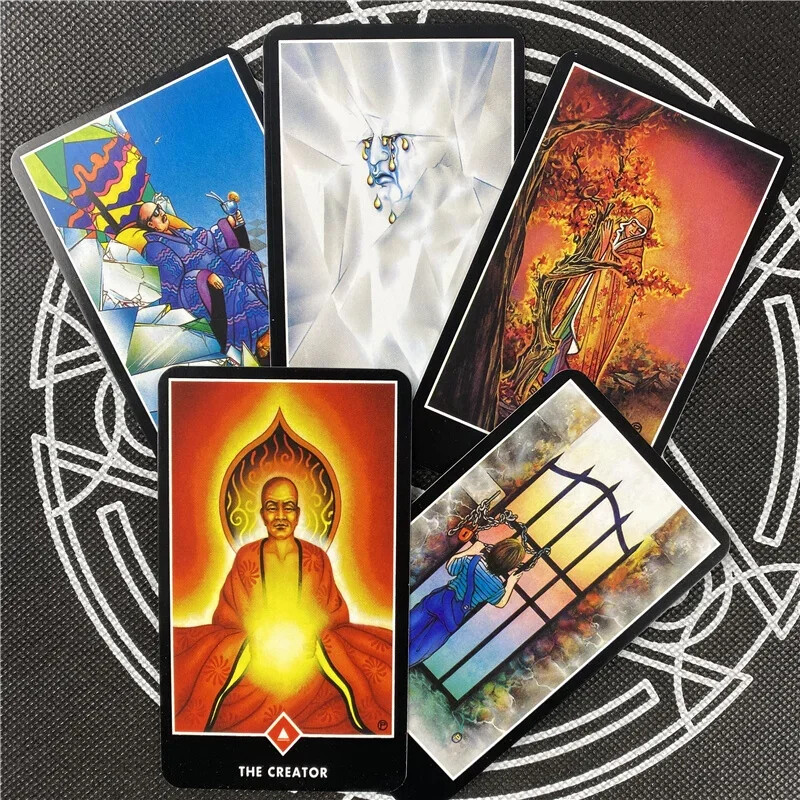 Nove Osho Zen Tarot karte PDF Vodič Engleska verzija Oracle Deck Društvena igra Za društvene igre za zabave