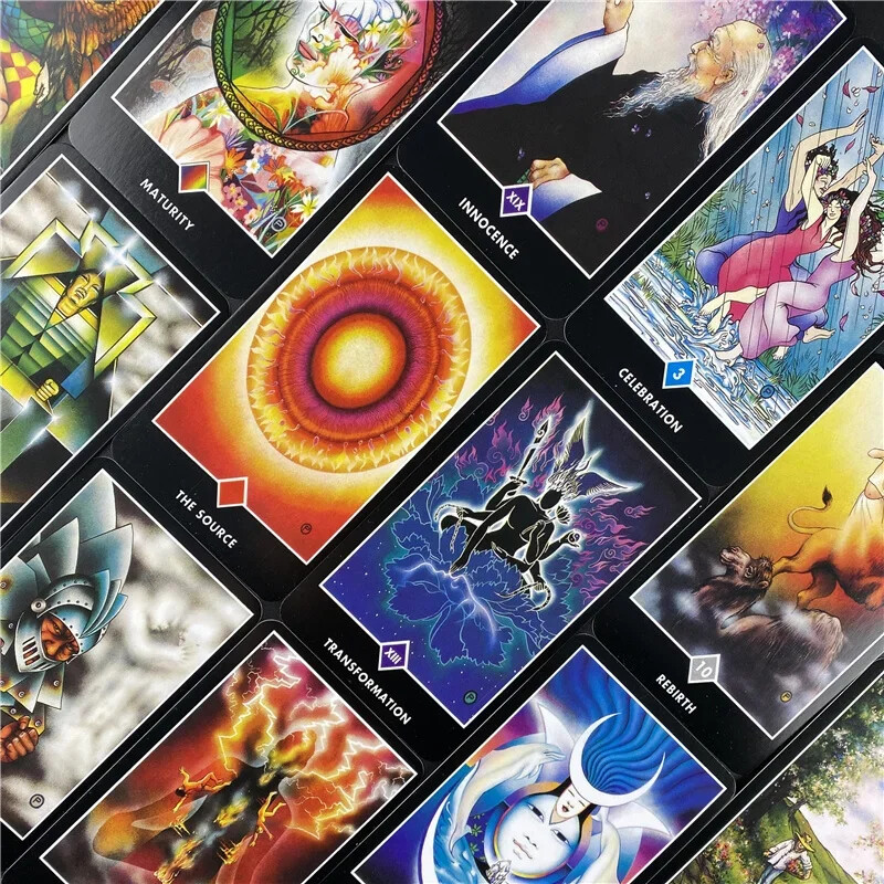 Nove Osho Zen Tarot karte PDF Vodič Engleska verzija Oracle Deck Društvena igra Za društvene igre za zabave