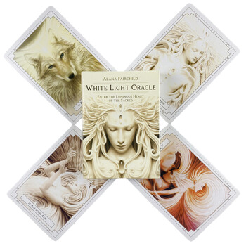 White Light Oracle Cards Παιχνίδι μαντείας Tarot Divination Edition Creativity Messages Board Deck