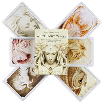 White Light Oracle Cards Παιχνίδι μαντείας Tarot Divination Edition Creativity Messages Board Deck