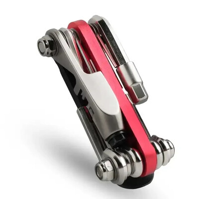 14 v 1 multifunkčná súprava na opravu bicyklov, legovaná oceľ, hliníková zliatina, súprava na opravu, krížový skrutkovač, reťaz, rezací stroj na bicykli