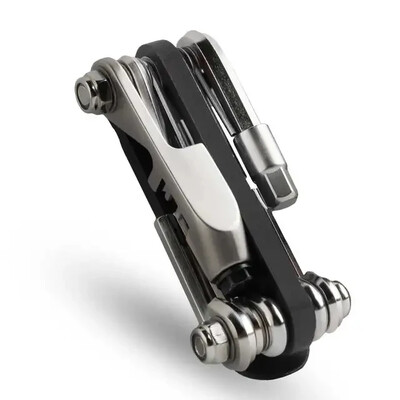 14 v 1 multifunkčná súprava na opravu bicyklov, legovaná oceľ, hliníková zliatina, súprava na opravu, krížový skrutkovač, reťaz, rezací stroj na bicykli