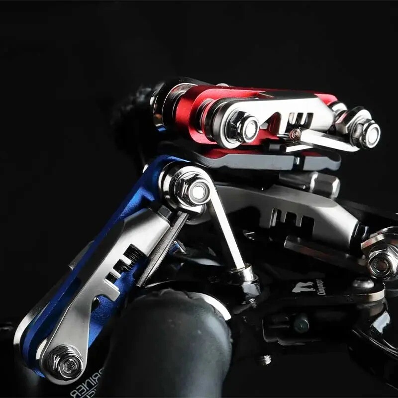 14 v 1 multifunkčná súprava na opravu bicyklov, legovaná oceľ, hliníková zliatina, súprava na opravu, krížový skrutkovač, reťaz, rezací stroj na bicykli