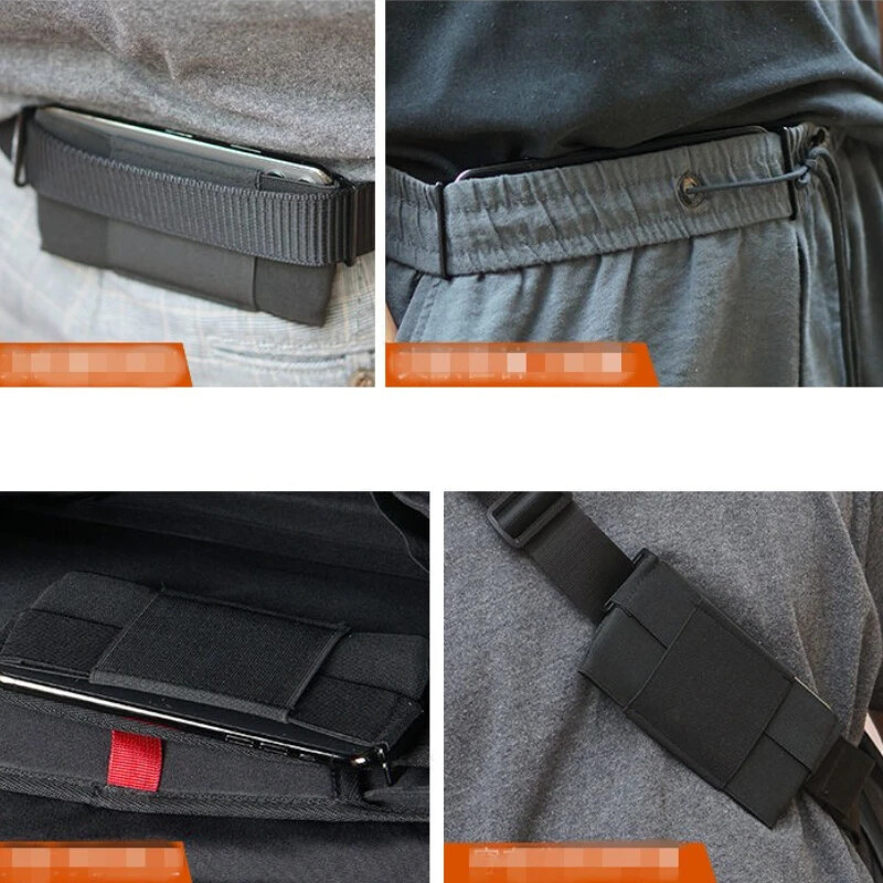 Nevidljivi novčanik Prijenosna izdržljiva torbica oko struka Ultratanka torbica Lagana mini torbica za ključ karticu Telefon Sport na otvorenom