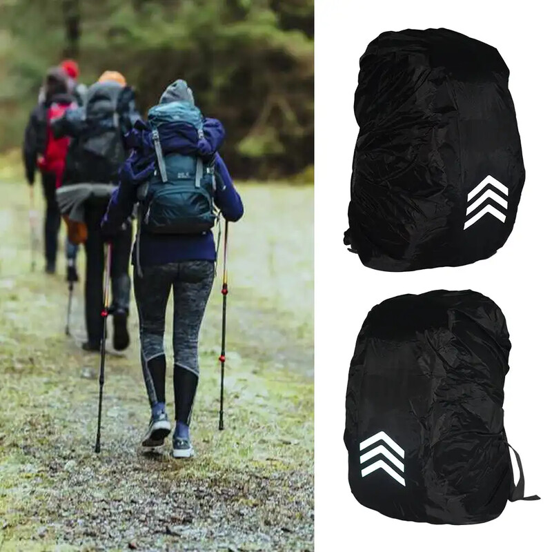 Välistingimustes helkur seljakoti vihmakate Jalgrattasõidu matka ronimiskoti kate Veekindel vihmakate seljakoti jaoks 18-45L