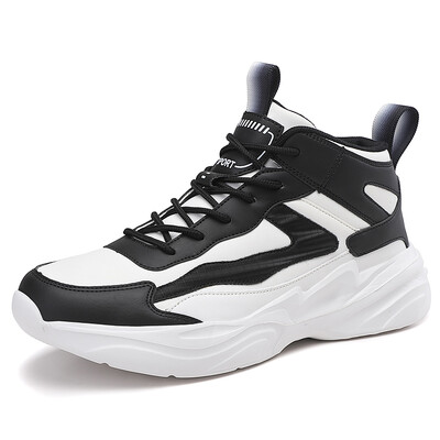Pantofi de tenis pentru bărbați cu platformă înaltă, pantofi sport super ușori, impermeabili, din piele, alb, negru, cizme de mers pentru bărbați Tenis Masculino