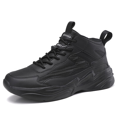 Pantofi de tenis pentru bărbați cu platformă înaltă, pantofi sport super ușori, impermeabili, din piele, alb, negru, cizme de mers pentru bărbați Tenis Masculino