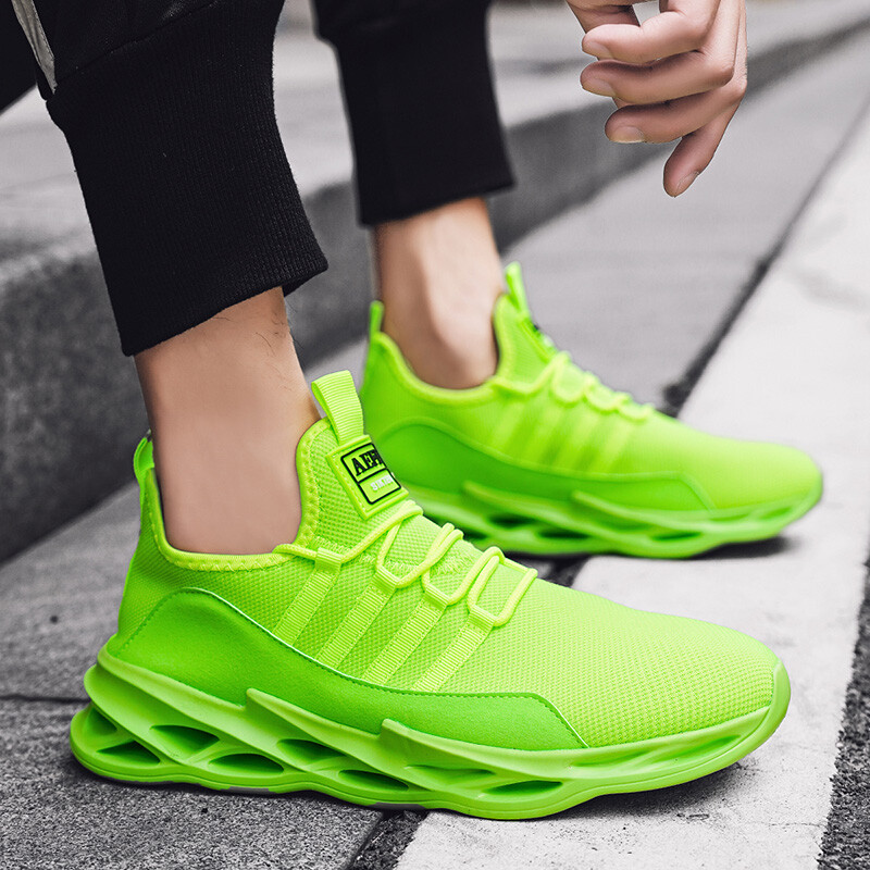 Dizajnerske zelene čarape Tenisice Muške natikače Ulična muška ležerna sportska obuća Lagane prozračne tenisice za trčanje Muške natikače