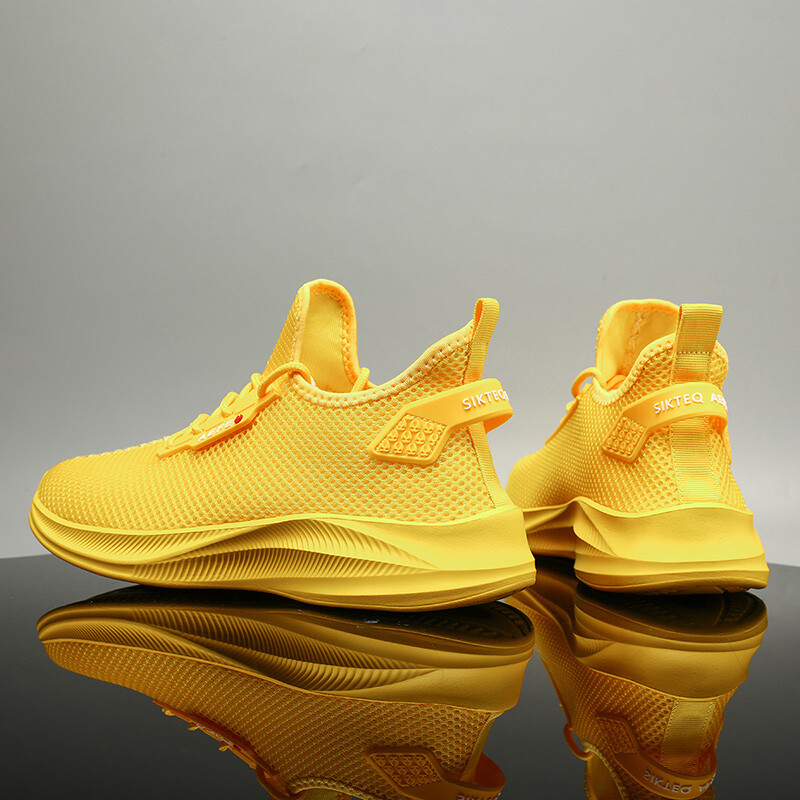 Velika veličina 40-47 Muške teniske tenisice Ultralake mrežaste čarape Tenisice za disanje Žuto zelene Muške tenisice za trčanje Tenis Masculino