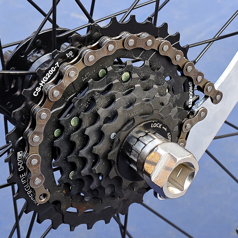 Lebycle Bicikl Kaseta Odstranjivač zamašnjaka Izvlakač lančanika Nadogradnja bicikla Rotor za zaključavanje Ključ za uklanjanje lanca Alati za popravak biča