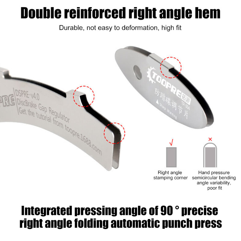 1/2 ks nástroj na nastavenie zarovnania brzdových doštičiek z nehrdzavejúcej ocele, asistent nastavenia rotora pre horský bicykel