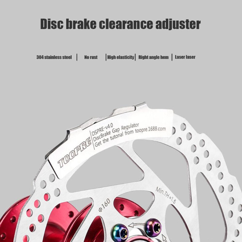 1/2 ks nástroj na nastavenie zarovnania brzdových doštičiek z nehrdzavejúcej ocele, asistent nastavenia rotora pre horský bicykel