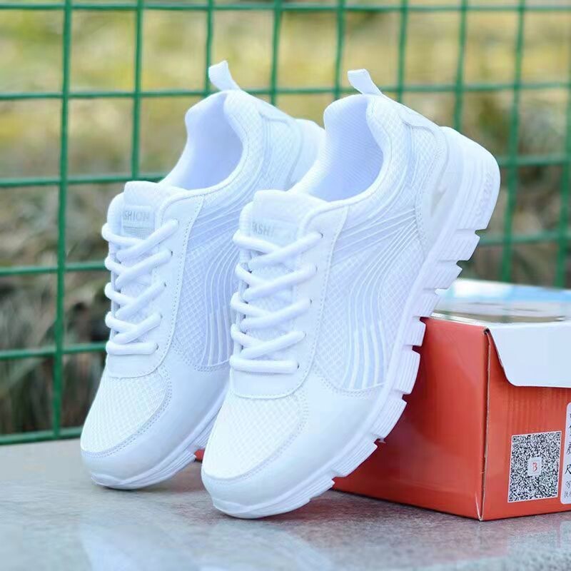 Madingi sportbačiai moterims tenisui, moteriški, balti, nauji sportiniai bateliai sporto salėje, plokščiapadžiai moteriški sportbačiai Tenes Mascolino platforma Origina