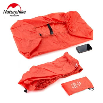 Чанта NatureHike Дъждоустойчиво покритие 75L Дъждобран с голям капацитет за раница Туризъм Ученическа раница Колоездене Чанти за багаж Прахозащитно покритие