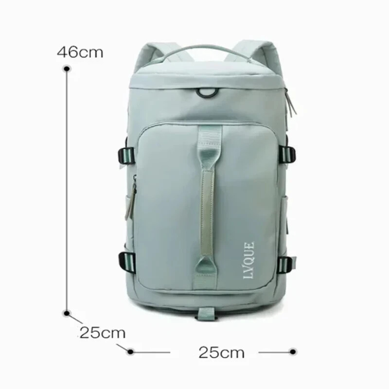 Didelės talpos lauko sportinis treniruoklių krepšys Kelioninis sauso šlapio atskyrimo kuprinės bagažo krepšiai kūno rengybos treniruotėms vyrams, moterims