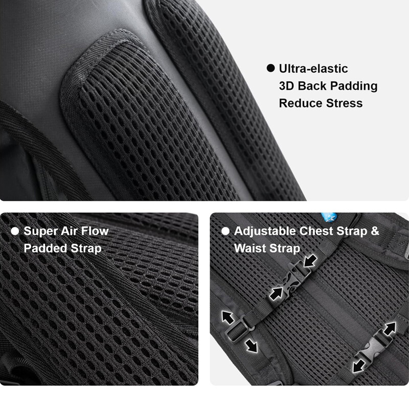 Reflektirajući hidratacijski ruksak s vodenim mjehurom, planinarski ruksak za vodu, lagani ruksak za planinarenje, 2L, 1L