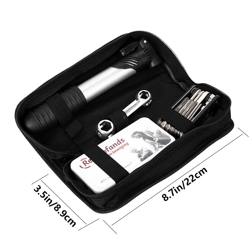 Kompleti za popravak bicikala Torba Pumpa Guma Krpa Ručica Vanjski alat Biciklizam Kompleti za popravak cestovnih bicikala Višenamjenski alati za popravak bicikala