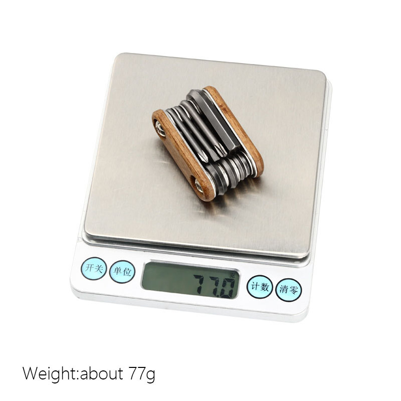 Prijenosni imbus ključ 8 u 1 Alat za popravak bicikala 2/3/4/5/6 mm Višenamjenski alat za brdski cestovni bicikl