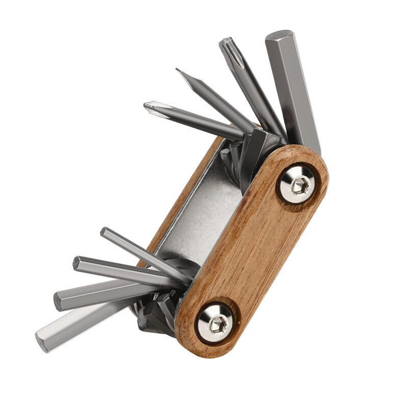 Prijenosni imbus ključ 8 u 1 Alat za popravak bicikala 2/3/4/5/6 mm Višenamjenski alat za brdski cestovni bicikl