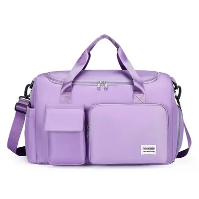 Geantă de gimnastică de capacitate mare pentru fitness, umed, uscat, geantă de înot separată, bagaj de călătorie, geantă de umăr, pentru weekend, pentru noapte