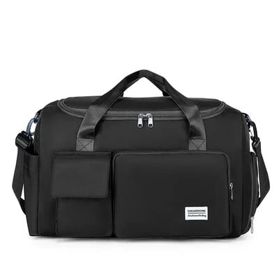 Geantă de gimnastică de capacitate mare pentru fitness, umed, uscat, geantă de înot separată, bagaj de călătorie, geantă de umăr, pentru weekend, pentru noapte