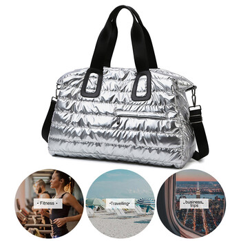 Wet Dry Separation Duffle Tote Bag Τσάντες σαββατοκύριακου μεγάλης χωρητικότητας Πολυλειτουργική καπιτονέ τσάντα γυμναστικής αδιάβροχη για ταξίδια σε εξωτερικό χώρο