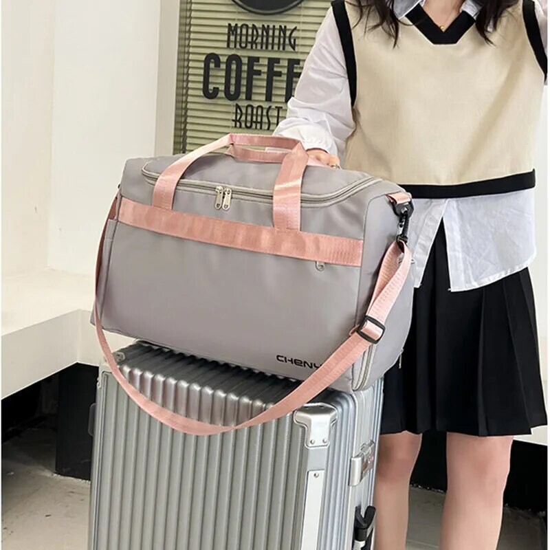 Nešiojamas kelioninis didelės talpos gimnastikos krepšys, vyriškas ir moteriškas trumpų nuotolių verslo kelionių nuo purslų apsaugotas lagaminas