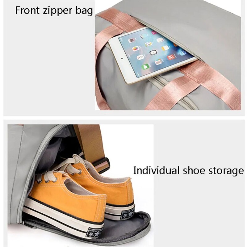 Nešiojamas kelioninis didelės talpos gimnastikos krepšys, vyriškas ir moteriškas trumpų nuotolių verslo kelionių nuo purslų apsaugotas lagaminas