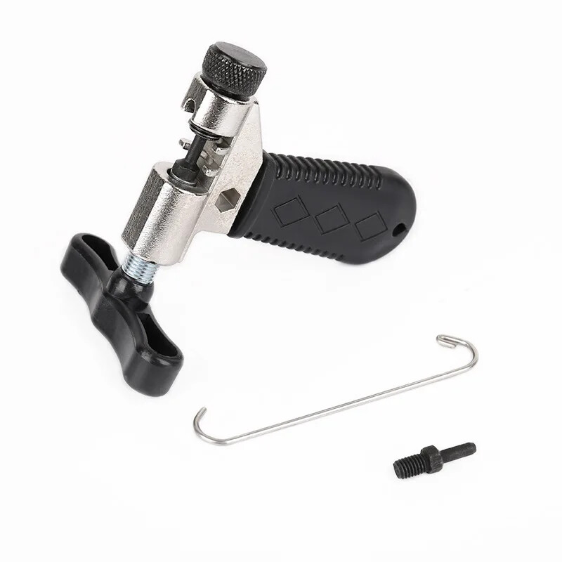 Cutter pentru despărțitor de lanț de bicicletă Instrument de îndepărtare pentru reparații manuale pentru biciclete Instrument pentru știfturi Cârlig pentru lanț și știft de despicare de rezervă