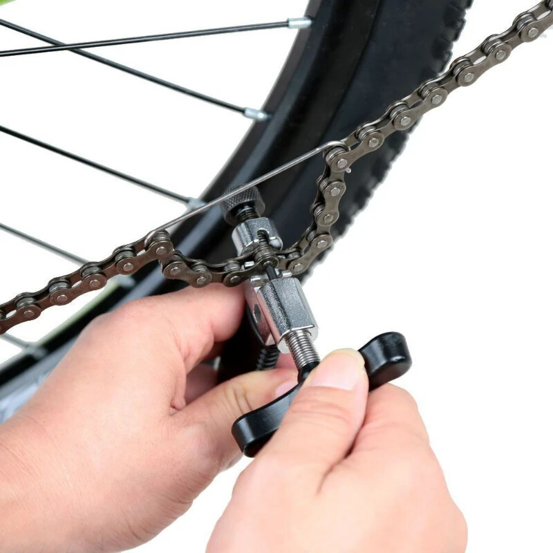 Cutter pentru despărțitor de lanț de bicicletă Instrument de îndepărtare pentru reparații manuale pentru biciclete Instrument pentru știfturi Cârlig pentru lanț și știft de despicare de rezervă
