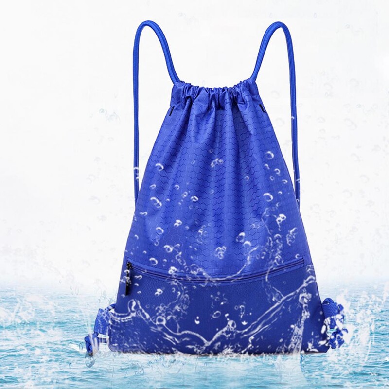 Ruksak velikog kapaciteta, torba za pohranu za vanjske sportove, torba s loptom od debele užadi, torba s uzicom za fitnes, najlonski vodootporni ruksak s patentnim zatvaračem