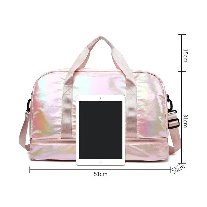 Ženska putna torba za teretanu Ručna torba velikog kapaciteta Torba za rame Ležerne torbe za prtljagu preko ramena Suho mokro odvajanje Sportska torba za fitnes