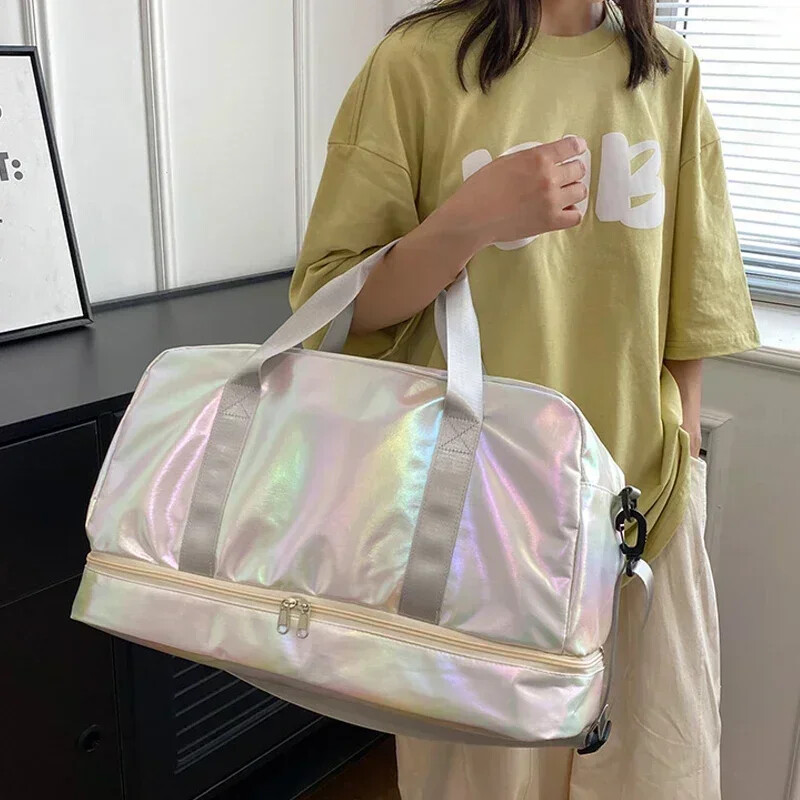 Ženska putna torba za teretanu Ručna torba velikog kapaciteta Torba za rame Ležerne torbe za prtljagu preko ramena Suho mokro odvajanje Sportska torba za fitnes