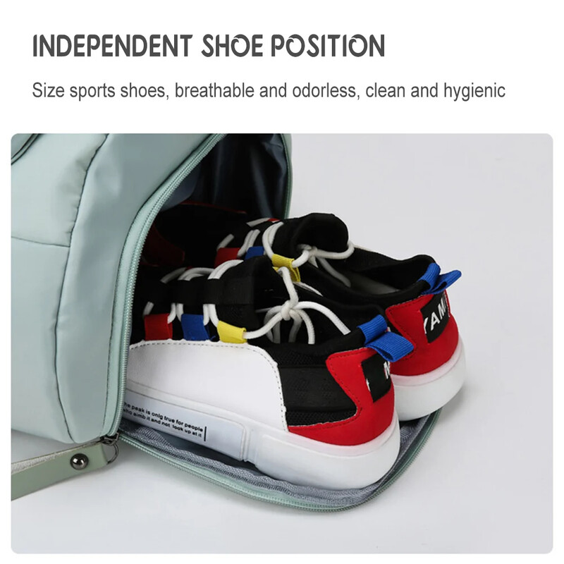 Muži Ženy Tašky do posilňovne na fitness tréning Vonkajšie cestovné športové tašky Multifunkčné suché a mokré separačné tašky