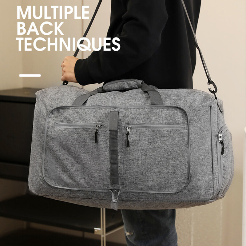 Torba za teretanu s pretincem za cipele Putna torba za nošenje prtljage Sportska torba Duffle Bag za muškarce i žene Sklopiva i proširiva