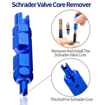 1Pcs Valve Core Remover Tool for Presta, Schrader, Valve Extender Tire Repair, γαλλικό κλειδί για ποδήλατο, αυτοκίνητο, ποδήλατο, ελαστικό μοτοσικλέτας