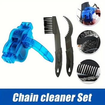 Ποδήλατο Chain Clean Brush Cleaner Αλυσίδες ποδηλάτων Gear Grunge Brush Cleaner Σετ εργαλείων πλύσης ποδηλάτων Εργαλεία επισκευής ποδηλάτων