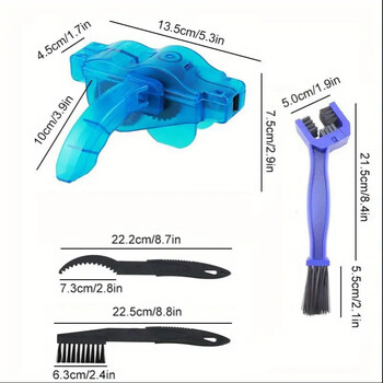 Ποδήλατο Chain Clean Brush Cleaner Αλυσίδες ποδηλάτων Gear Grunge Brush Cleaner Σετ εργαλείων πλύσης ποδηλάτων Εργαλεία επισκευής ποδηλάτων