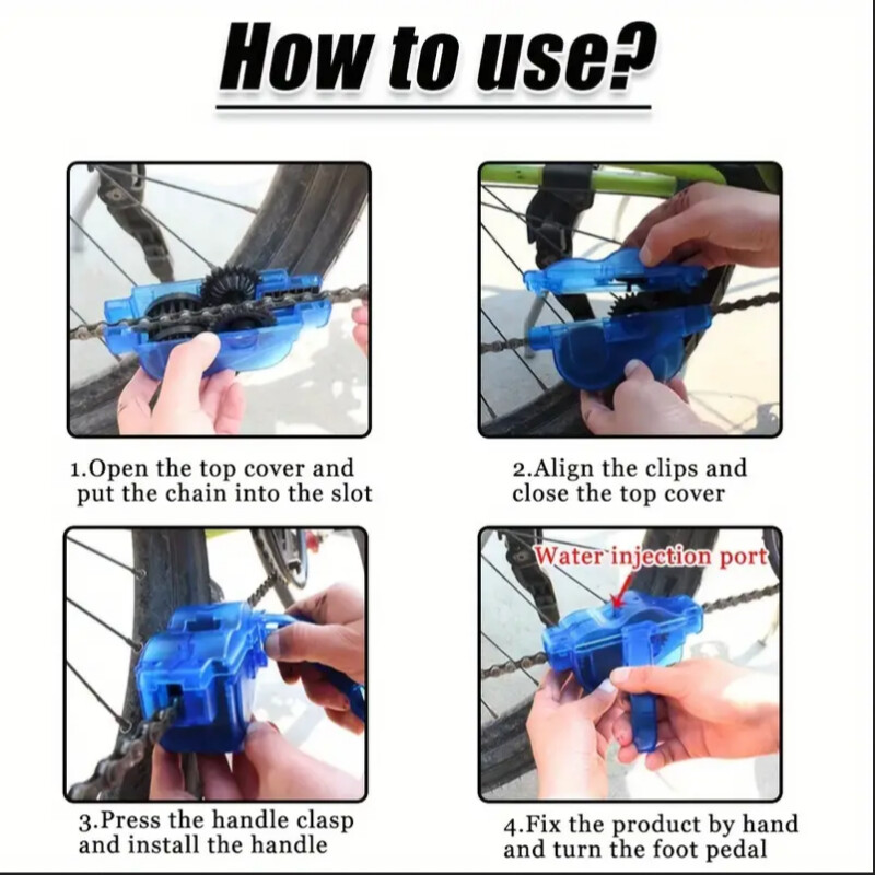 Čistač četke za lanac bicikla Čistač lanaca bicikla Gear Grunge čistač četke Set alata za pranje bicikla Alati za popravak bicikala